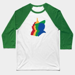 Colorful Friends Baseball T-Shirt